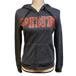 PINK Victoria’s Secret Gray Zip Up Hoodie